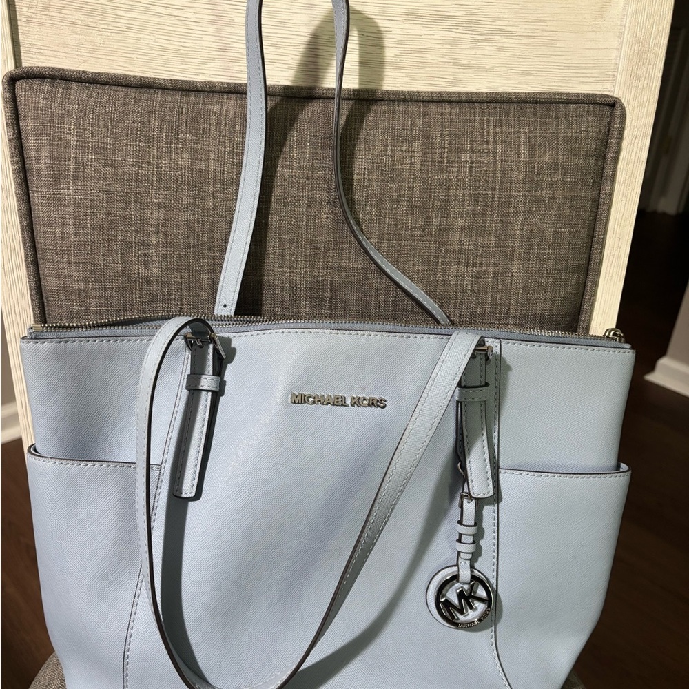 Michael Kors Sky Blue Tote Bag